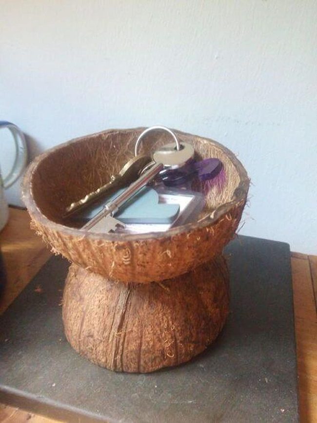 Textured Coconut Shell Bowls