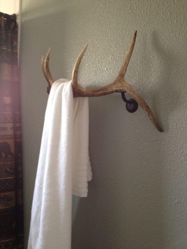 Antler Accents Gray Walls
