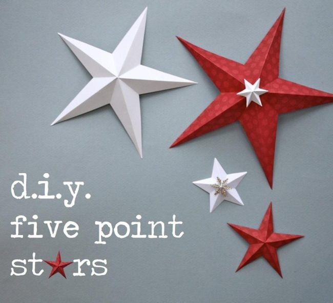 Blue Wall Red Star Burst
