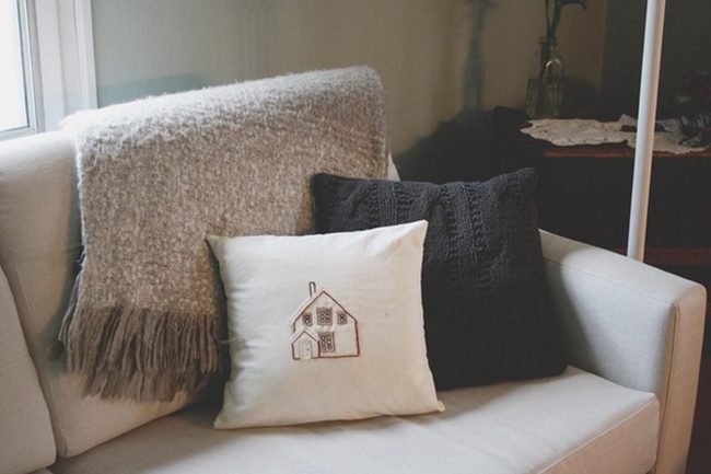 Pale Linen, Dark Wood, Knit Warmth