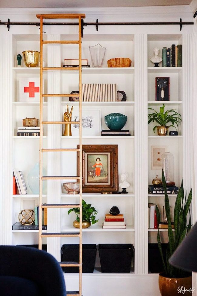 Ikea Billy Bookcases With Crown Molding