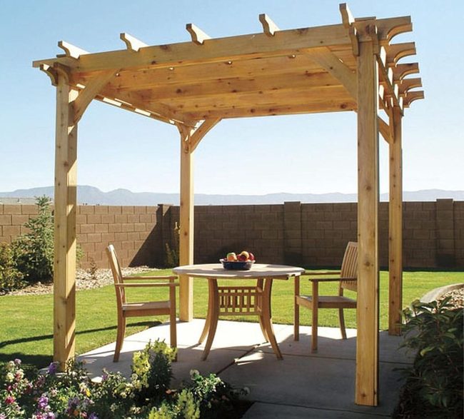 Dappled Shade Wooden Pergola
