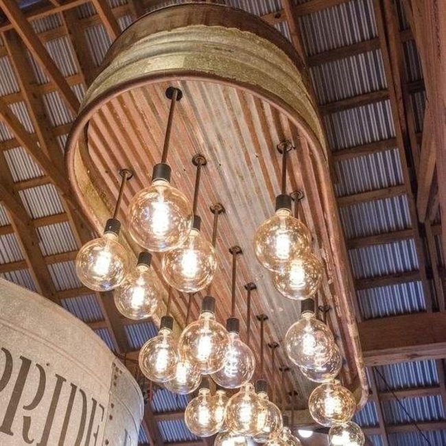 Galvanized Metal Bucket Light