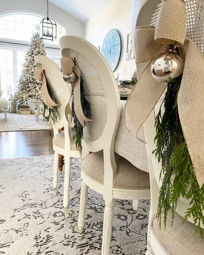 Bow-Tied Chairs, Celebratory Dining