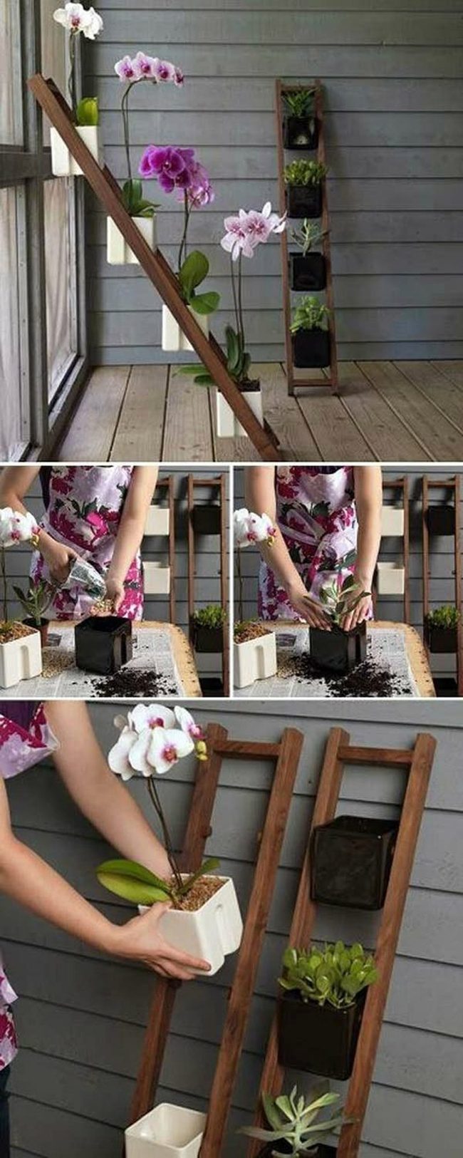 Vertical Ceramic Garden Ladder