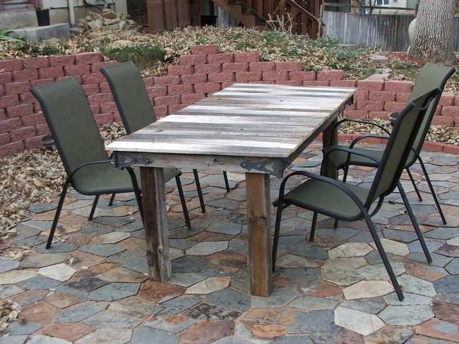 Weathered Wood Dining Oasis