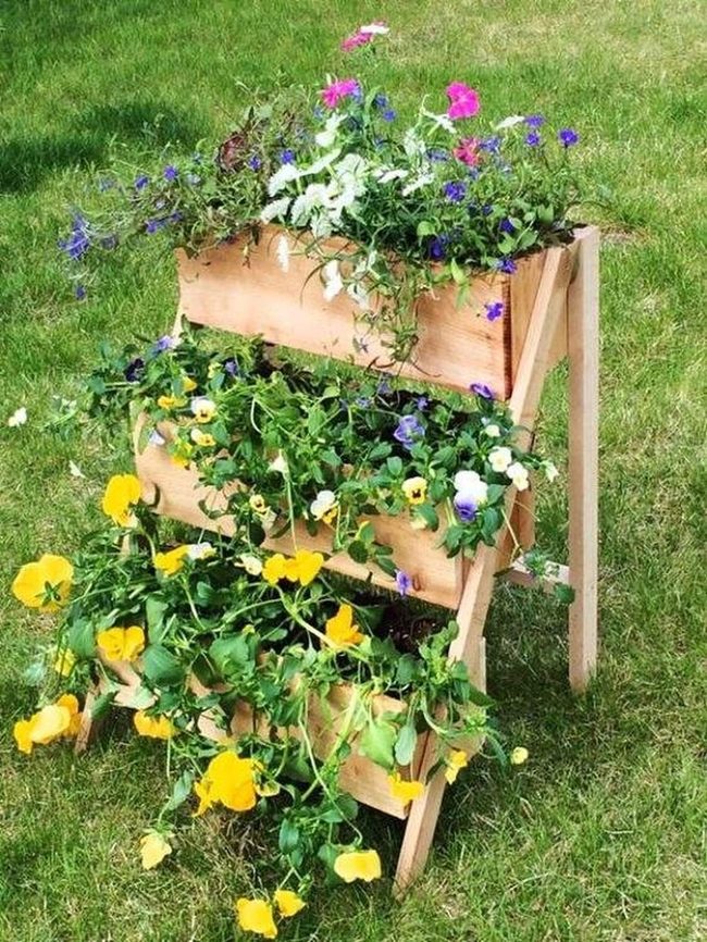 Cascading Blooms In Wood