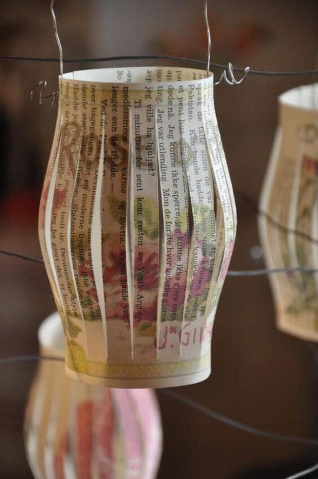 Vintage Pages Luminous Lanterns