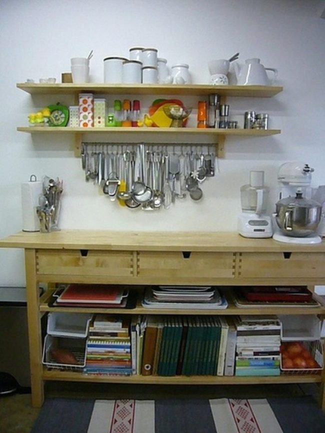 Honey Wood Kitchen Station