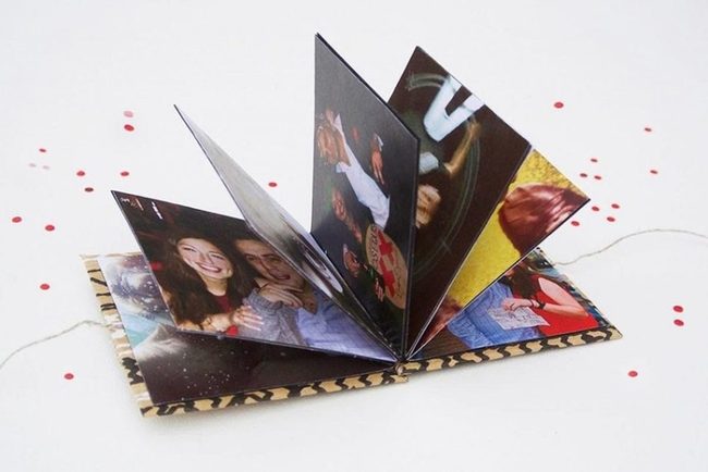 Red Confetti Animal Print Album