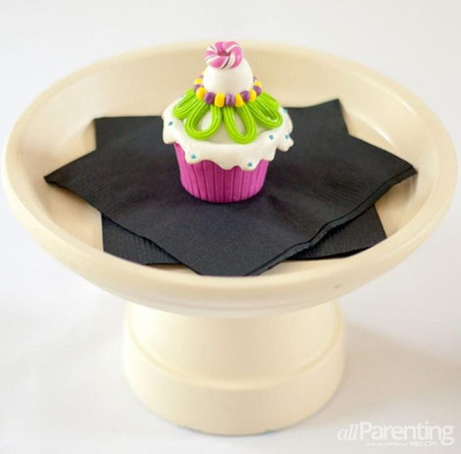 Pink And Green Candy Cupcake