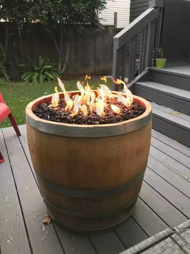 Flickering Fire On Obsidian Stone