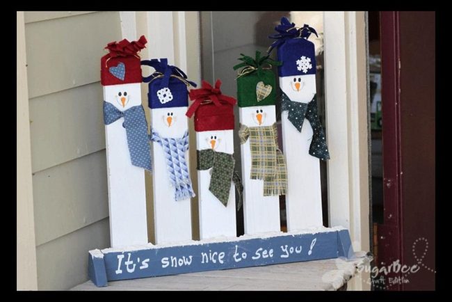 Snowy Five-Person Porch Welcome