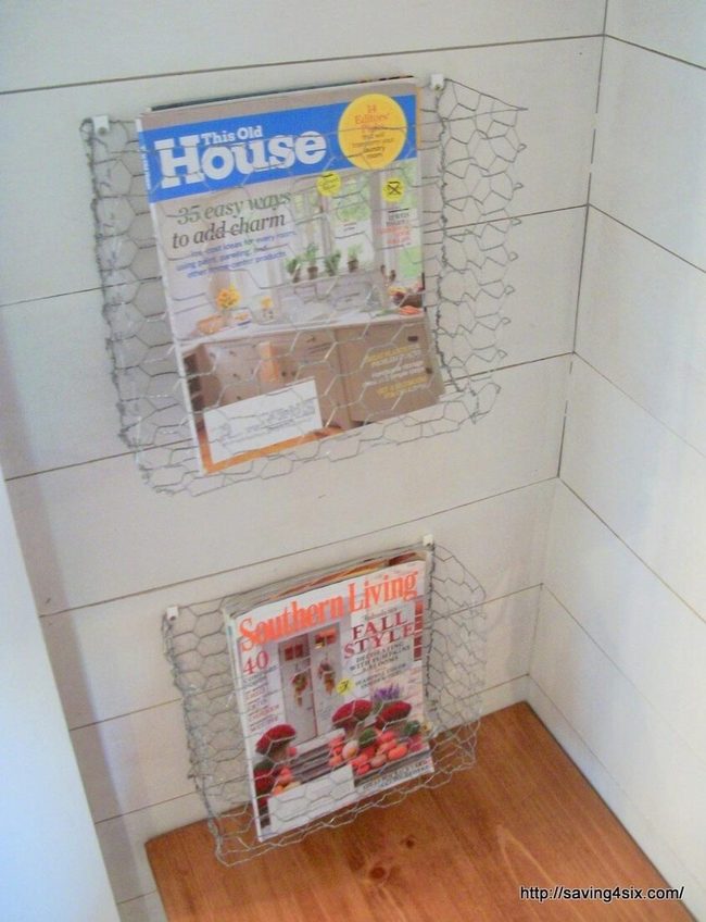 Industrial Wire Magazine Wall