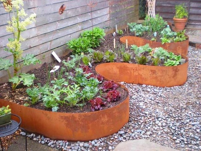 Curved Steel Garden Borders
