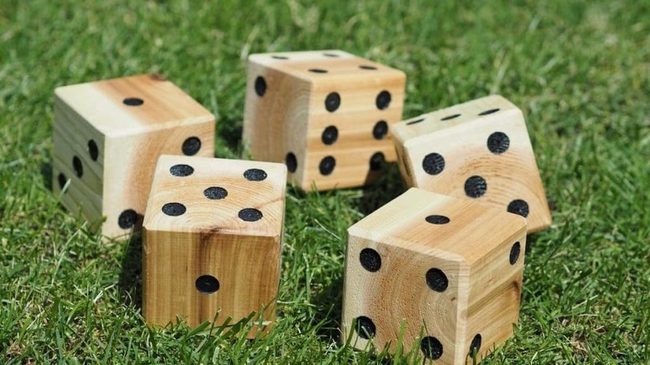 Giant Wooden Dice Party Game
