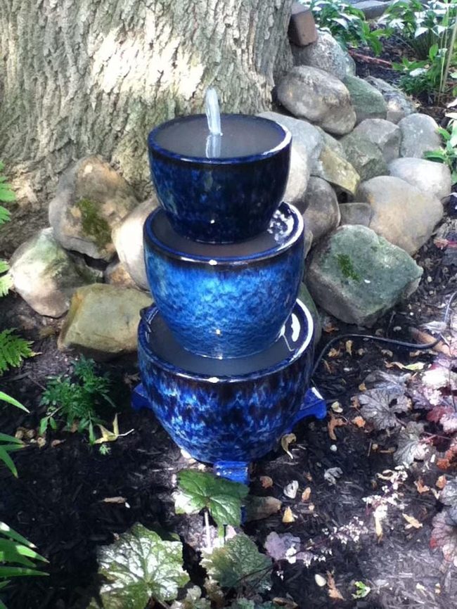 Blue Marble Three-Tier Waterfall