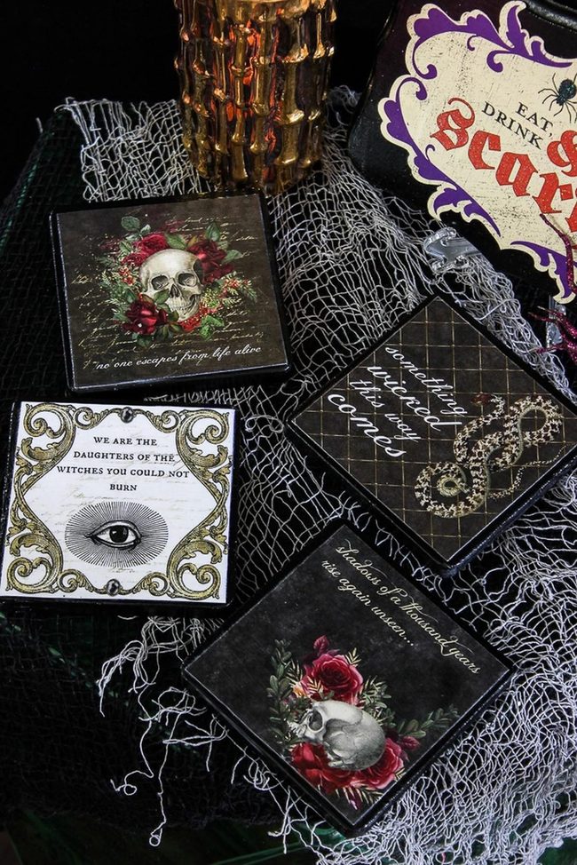 Black Skulls, Red Roses, Golden Glow