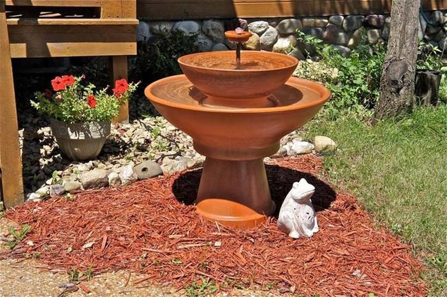 Cascading Clay Pot Fountain