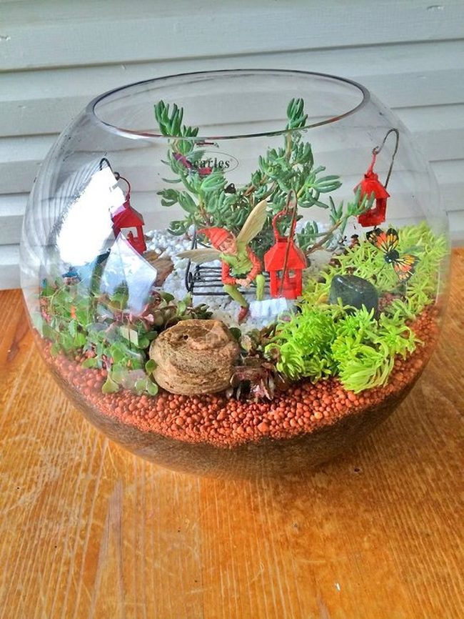 Glass Miniature Winter Landscapes