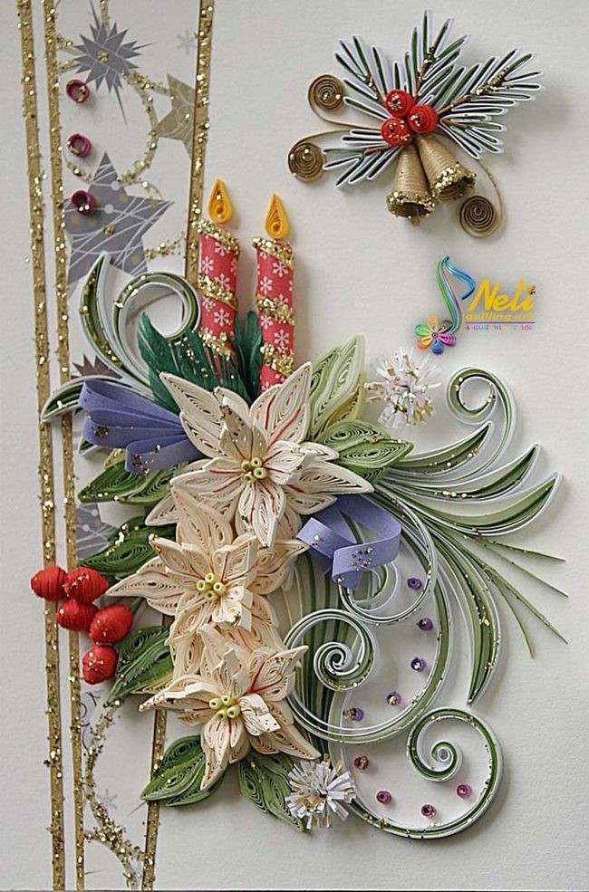 Twisted Paper Florals, Candlelit Gold