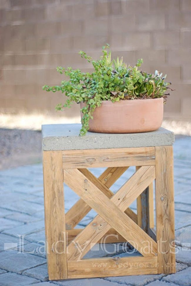 Wooden Frame Multi-Use Ottoman