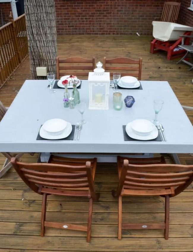 Weathered Door Garden Table