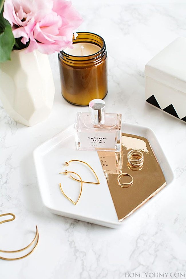 Gold Jewelry On Marble Luxury