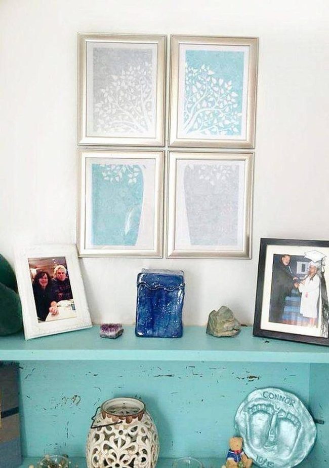 Soft Pink Multi-Frame Wall Art