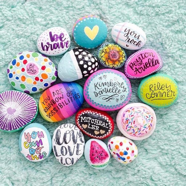 Colorful Stone Art Treasures