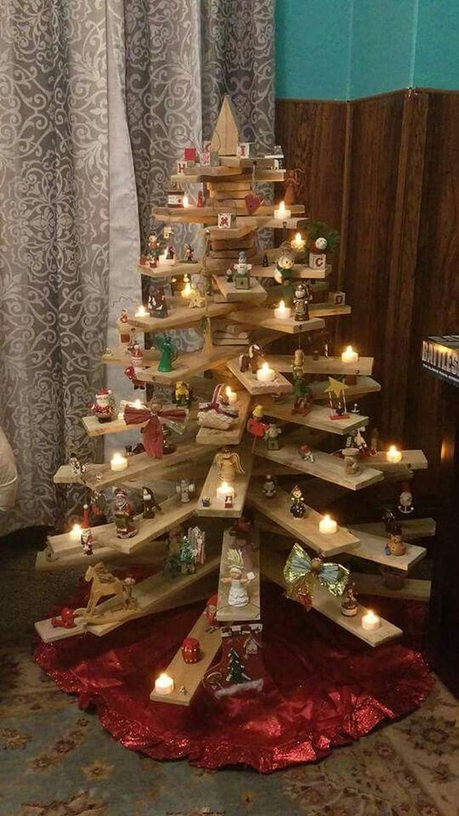 Wooden Layered Tree Structure
