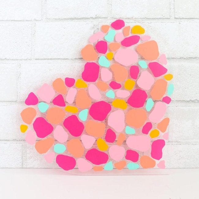 Bursting Pink Heart Wall Art