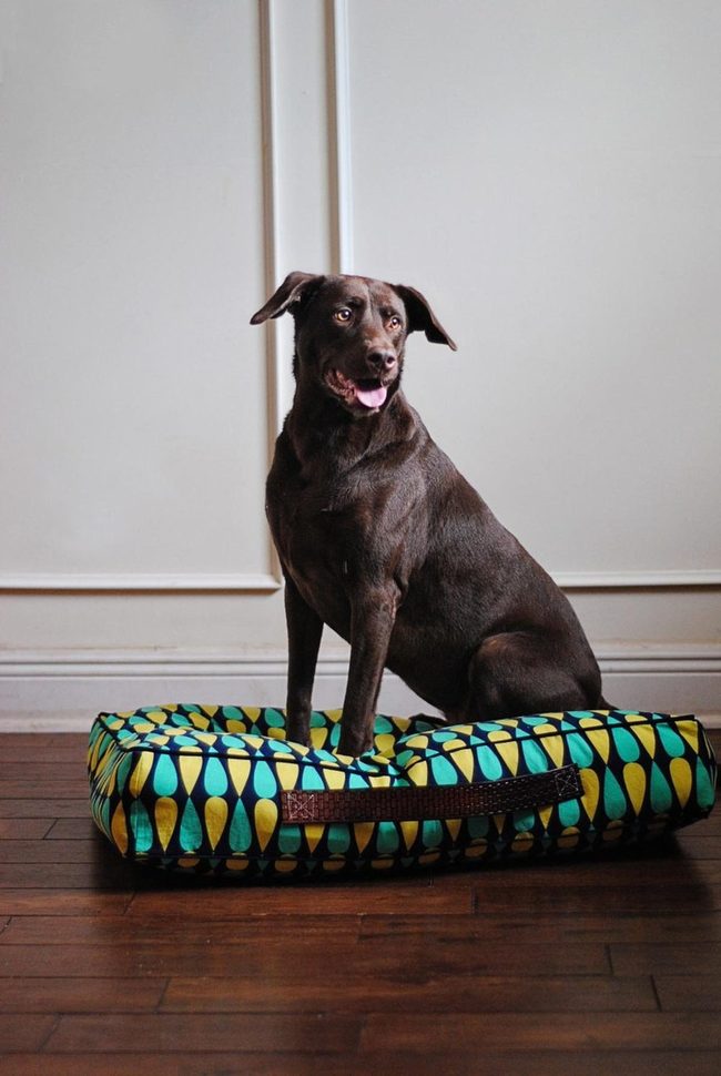 Colorful Geometric Dog Bed