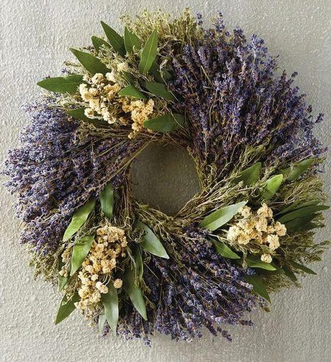 Dried Lavender Wreath Natural Textures