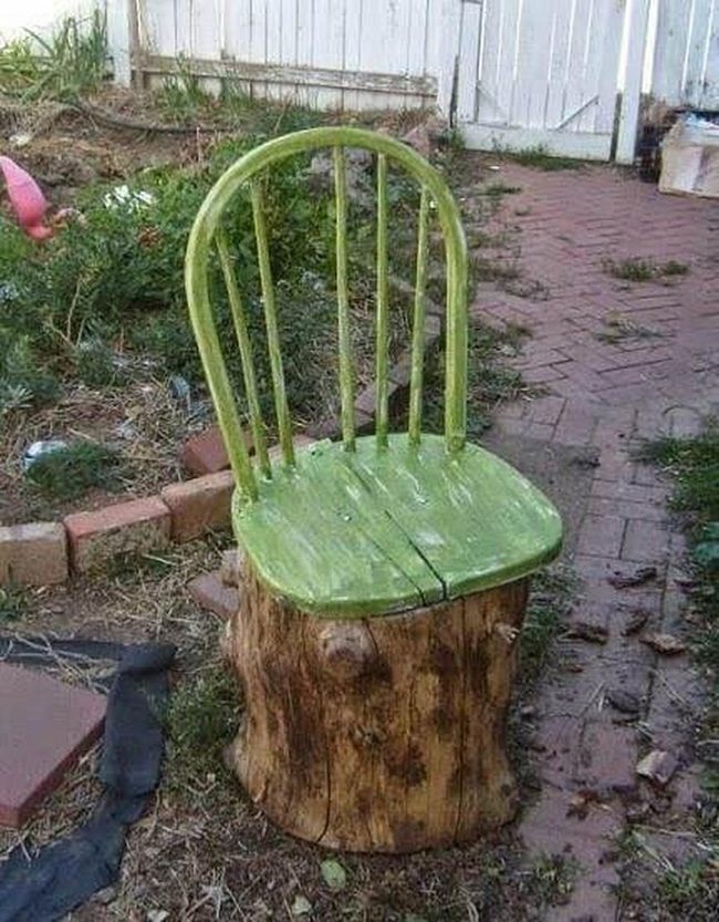 Green Stump Seat Statement