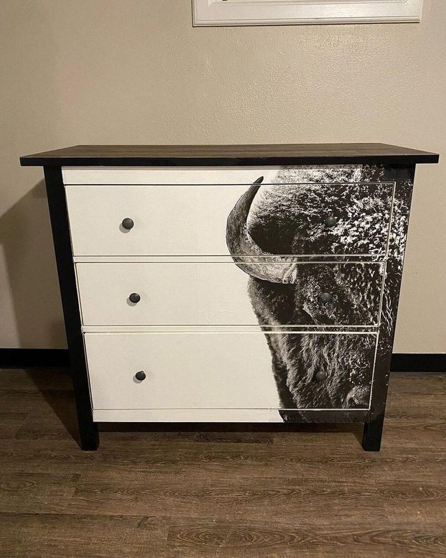 Black Bison Dresser Statement