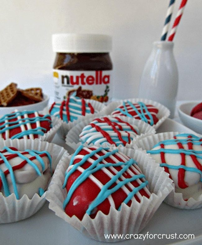 Nutella Cupcakes Red And White