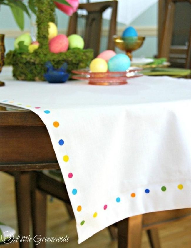 Colorful Eggs, Festive Table