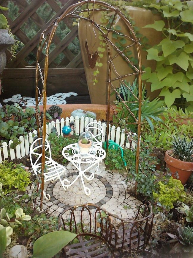Weathered Wood Fairy Garden