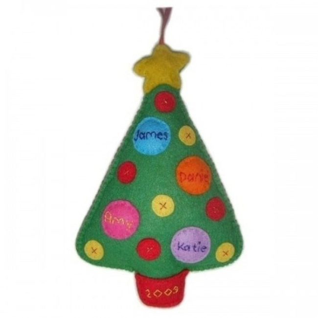 Colorful Felt Family Tree