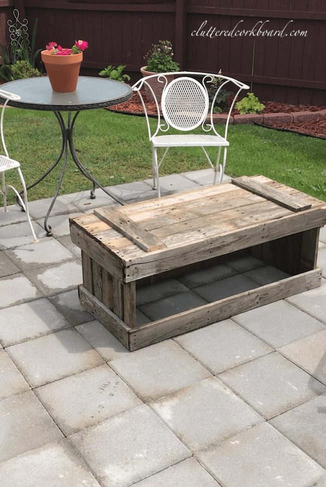 Weathered Wood Pallet Gathering