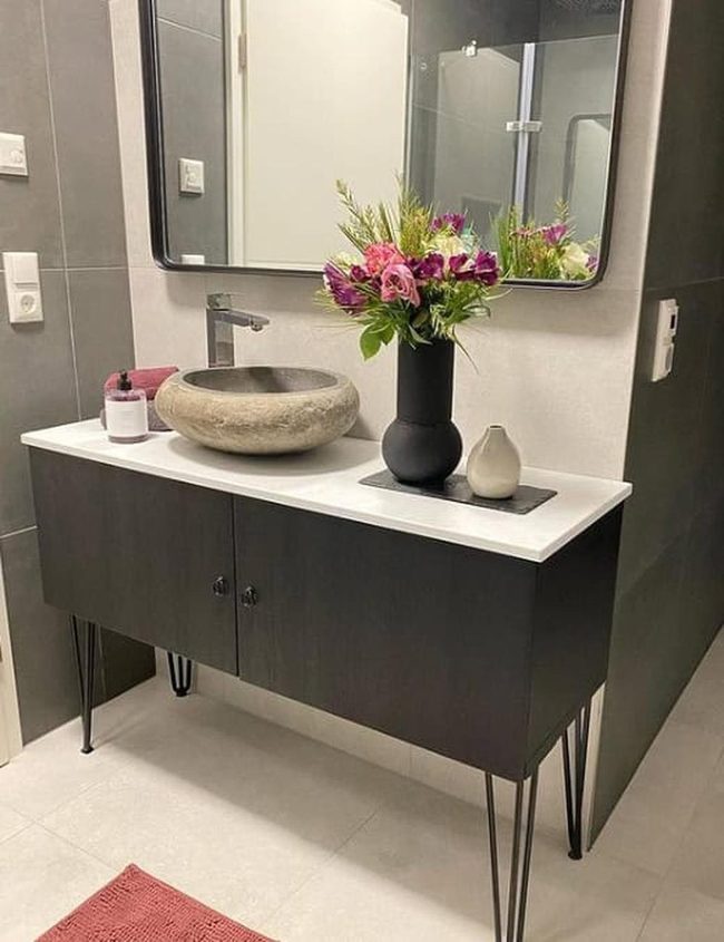 Marble Top Besta Bathroom Vanity