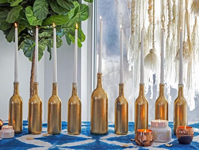 Golden Candlestick Bottles