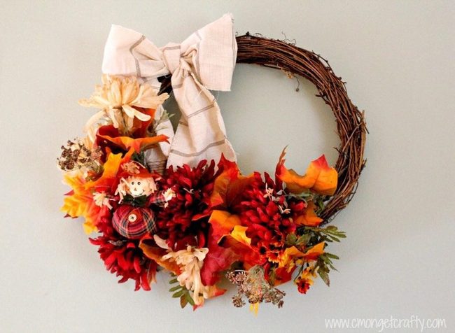 Autumn Leaf Layered Wreaths