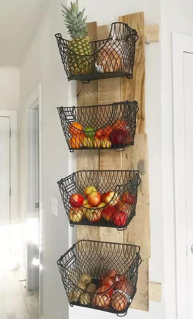 Open Metal Baskets, Fresh Produce