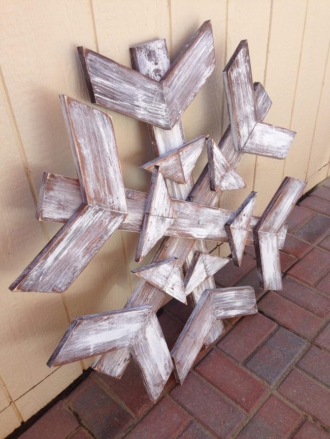 Weathered White Wooden Arrows