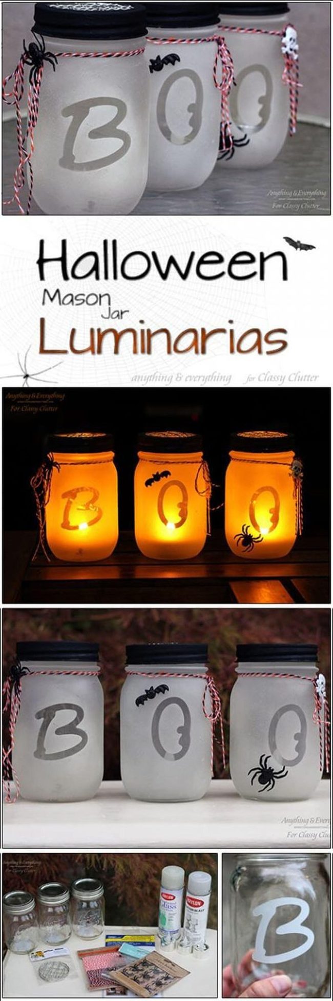 Glowing Ghost Jar Lights