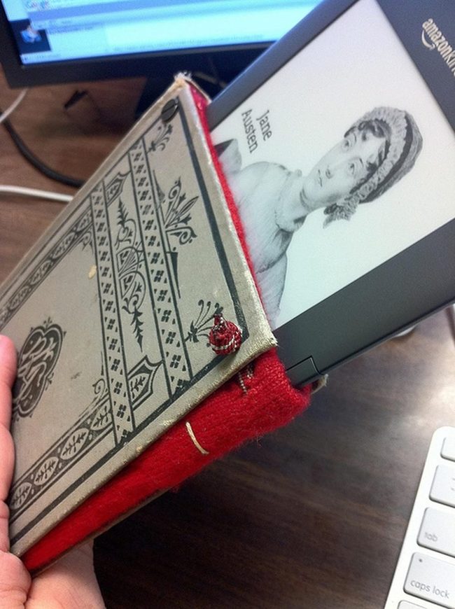 Red Fabric Literary Elegance