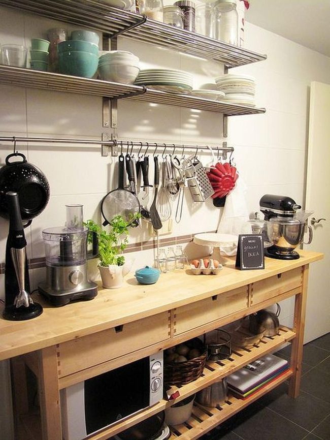 Warm Wood Kitchen With Open Shelving