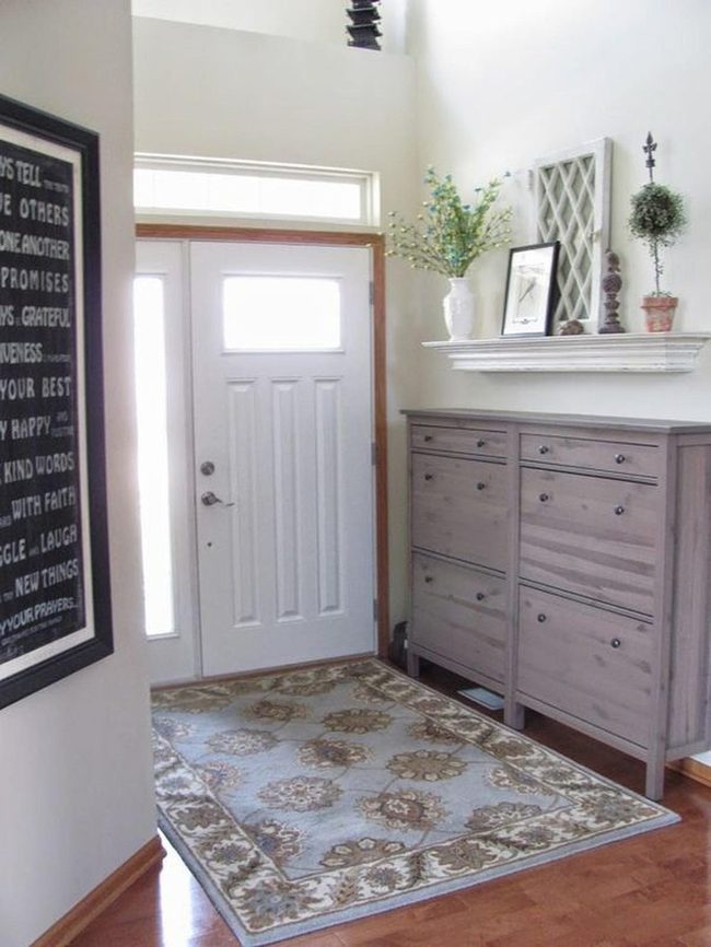 Light-Filled Entryway With Black-Frame Accent